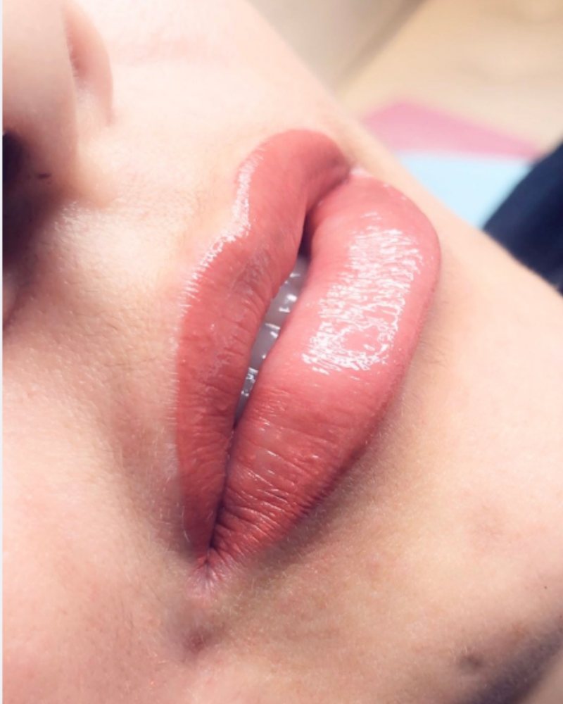 Permanent lip color by Angela