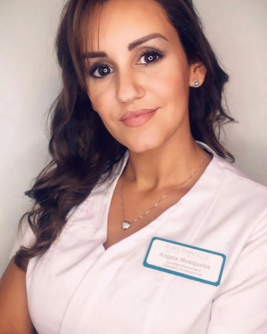 Angela Mosqueira in her work uniform